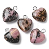 Natural Rhodonite Pendants G-E603-01P-05-1