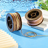 2 Rolls 2 Colors Segment Dyed Round Polyester Twisted Cords OCOR-TA0003-59C-7