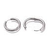 Tarnish Resistant 201 Stainless Steel Huggie Hoop Earrings EJEW-O095-05-06-3