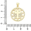 Religion Cross Brass Micro Pave Clear Cubic Zirconia Pendants CU-CBA83A6-03A-G03-3