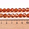 Baking Paint Transparent Glass Beads Strands DGLA-A035-T8mm-A04-5