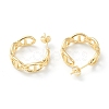 Brass Stud Earrings EJEW-H125-15G-2