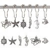 SUPERFINDINGS 12Pcs Iron Shower Curtain Rings for Bathroom AJEW-FH0003-37AS-1