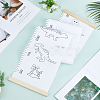 Dinosaur Pattern Removable Height Chart for Kids AJEW-WH0165-72B-4