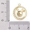 Brass Micro Pave Clear Cubic Zirconia Pendants LS-FIND-B077-02G-06-3