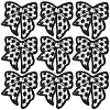 9Pcs Polyester Embroider Thread Iron on/Sew On Patches PATC-CY0001-62-1