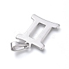 Non-Tarnish 304 Stainless Steel Pendants STAS-L210-06K-P-2