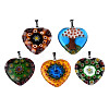 Handmade Millefiori Glass Pendants LK-R005-03-2