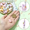 25Pcs 5 Colors Opque Resin Animal Pendants RESI-CJ0003-76-2