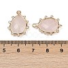 Natural Rose Quartz Faceted Pendants G-K347-06G-03-3