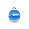 Alloy Enamel Pendants X-ENAM-S124-01B-02H-3