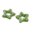 Star Shape Polymer Clay Rhinestone Beads CLAY-NH0001-06I-2