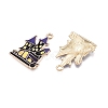 Halloween Theme Rack Plating Alloy Enamel Pendants X1-ENAM-N056-393B-KCG-2