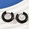 202 Stainless Steel Polishing Hoop Earrings EJEW-M106-02EB-03-3