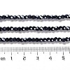 Electroplate Opaque Glass Beads Strands EGLA-A035-P3mm-A18-4