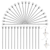 60Pcs 925 Sterling Silver Head Pins STER-PH0003-11-1