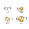 40Pcs 4 Sizes Iron Wire Pendants IFIN-CJ0001-40G-2