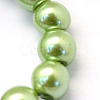 Baking Paint Pearlized Glass Pearl Round Bead Strands HY-Q330-8mm-26-3
