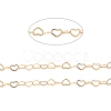 Yellow Gold Filled Flat Heart Link Chains CHC-M023-05G-2