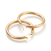 201 Stainless Steel Hoop Earrings X-EJEW-A052-19E-G-2