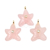 Natural Rose Quartz Pendants X-G-H353-01G-07-1