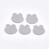 Painted Poplar Wood Cabochons WOOD-T021-33C-1