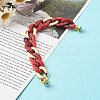 Acrylic & CCB Plastic Curb Chain Phone Case Chain HJEW-JM00485-03-4