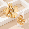 Flower Alloy Cuff Bangles & Cuff Rings Sets for Women FS-WGC4226-01-4