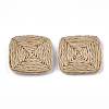 Handmade Woven Beads WOVE-T006-135B-2