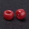 Opaque Acrylic European Beads X-PL338-5-3
