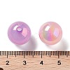 UV Plating Iridescent Acrylic Beads MACR-D032-04-3