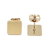 PVD Vacuum Plating 304 Stainless Steel Stud Earrings for Women EJEW-A048-46D-G-2