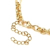 Cat Eye Charm Bracelets BJEW-JB12420-02-4