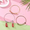 10Pcs 5 Color Adjustable Brass Expandable Bangle Making BJEW-LS0001-02-6