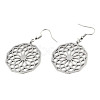 Tarnish Resistant 201 Stainless Steel Dangle Earrings STAS-S105-JN606-1-2