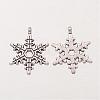 Christmas Snowflake Tibetan Style Alloy Pendants A0353Y-3