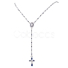 304 Stainless Steel Rosary Bead Necklaces NJEW-JN05775-1