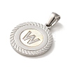 304 Stainless Steel Pendants STAS-I204-W-P-2