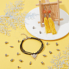 80Pcs 2 Size 201 Stainless Steel Cord Ends STAS-DC0010-93-5