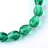 Transparent Glass Bead Strands GLAA-R024-6x8mm-10-2
