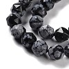 Natural Snowflake Obsidian Beads Strands G-NH0021-A09-01-4