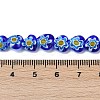 Handmade Millefiori Lampwork Beads Strands LAMP-G166-15E-4