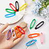 Gorgecraft 30Pcs 10 Colors Anti-Lost Silicone Pendant FIND-GF0005-89-3