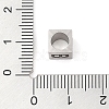 Tarnish Resistant 201 Stainless Steel European Beads STAS-M058-01B-P-3