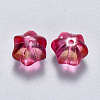 Transparent Spray Painted Glass Beads GLAA-S190-005A-03-2