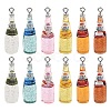 12Pcs 6 Colors Resin Pendants RESI-YW0005-89-2