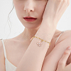 15Pcs 3 Colors 304 Stainless Steel Paperclip Chain Bracelets BJEW-BBC0001-20-5