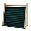 Velvet with Wood Jewelry Display Stands NDIS-F004-04B-2