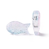 Transparent Spray Painted Glass Beads GLAA-I050-10H-3