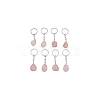 Natural Rose Quartz Keychain G-DC0001-24-6